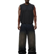 Double Knee Workwear Black Pants