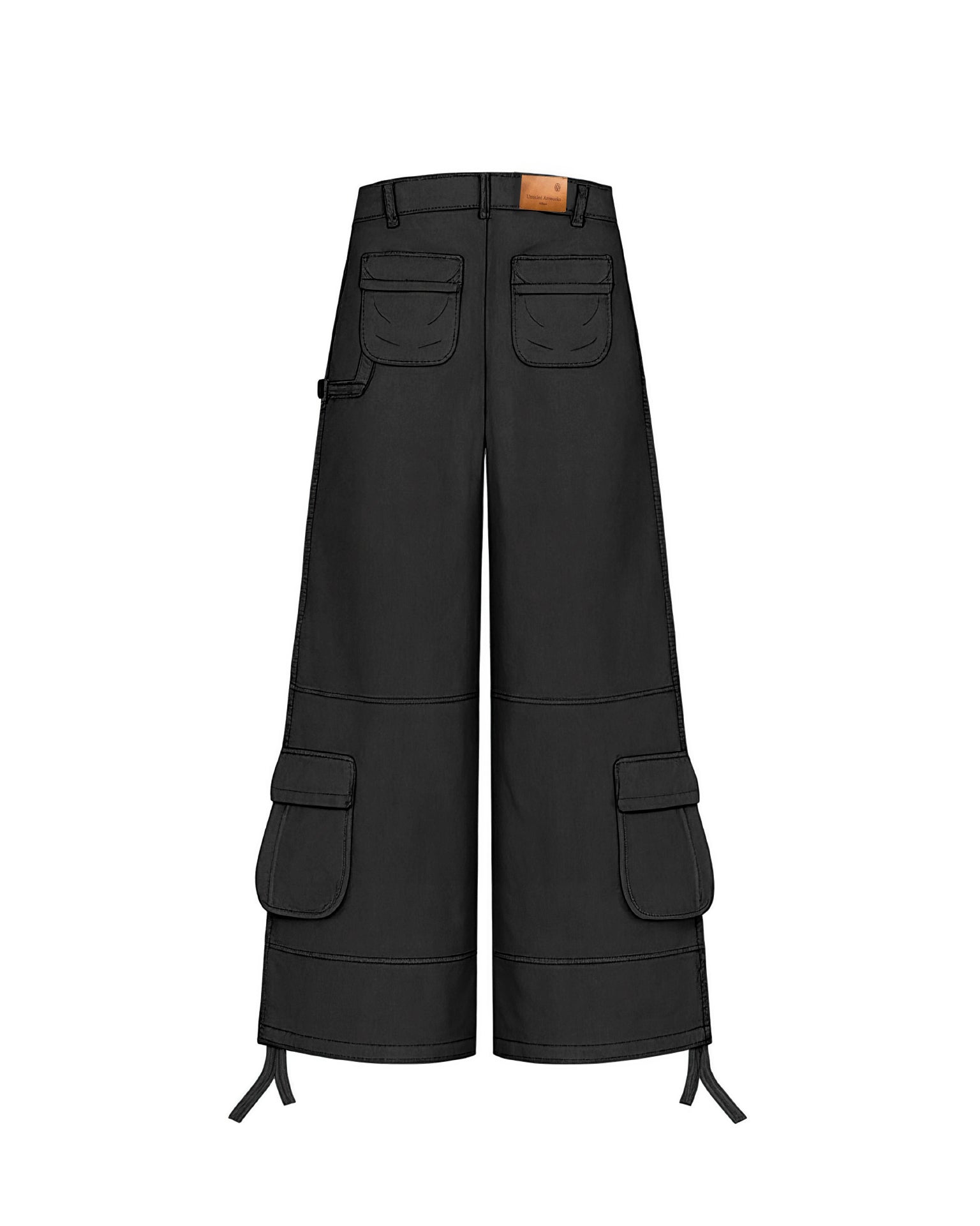 Cargo Pants Wide Black