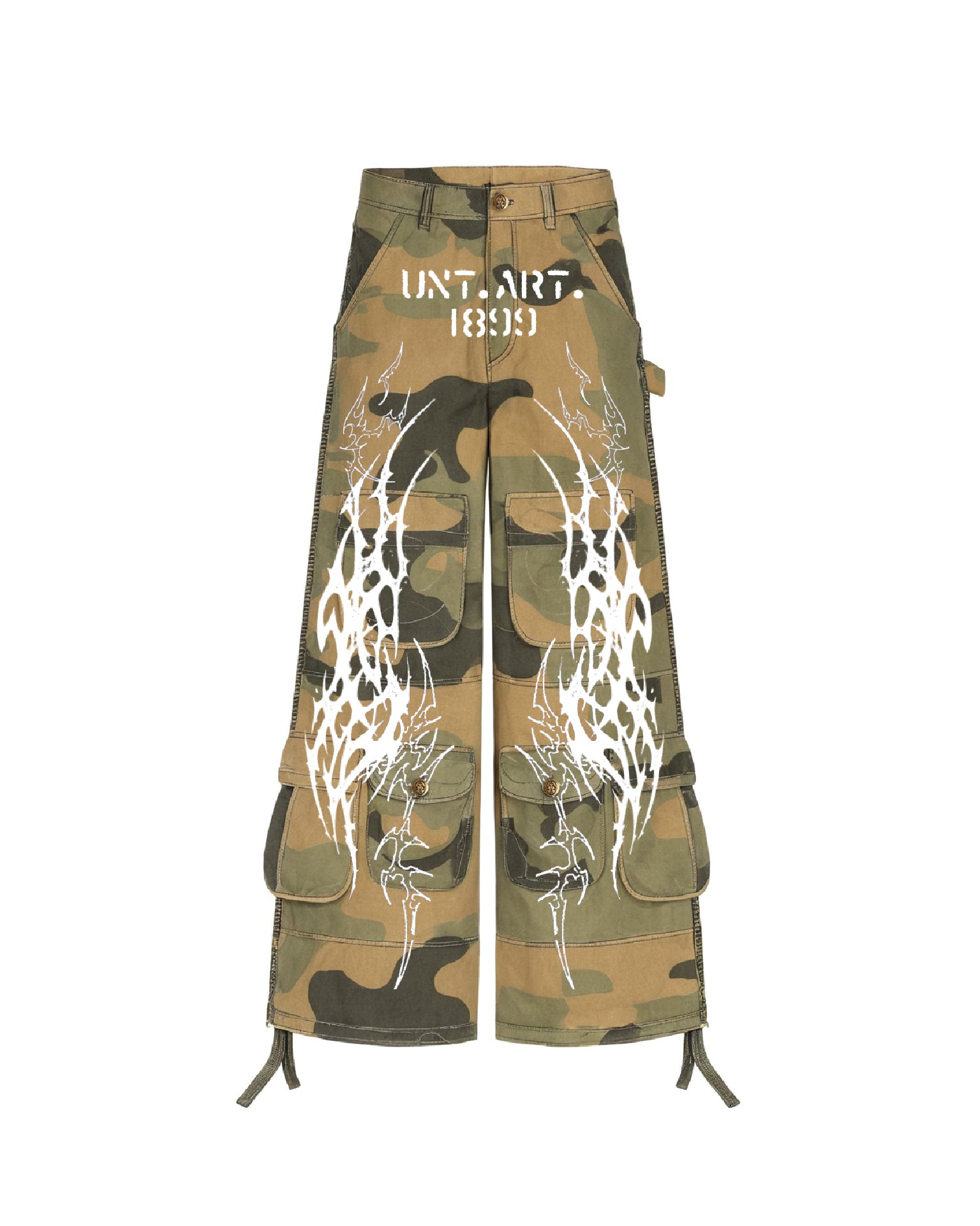 Cargo Pants Wide Camouflage