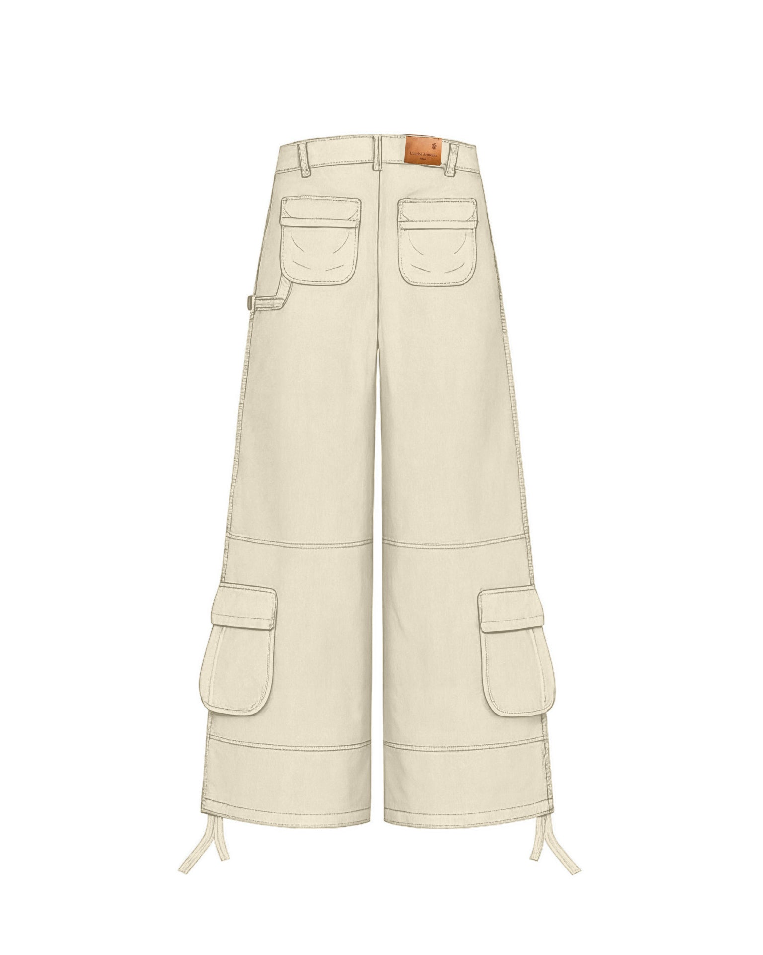 Cargo Pants Wide CREAM