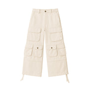 Cargo Pants Wide Leg Cream