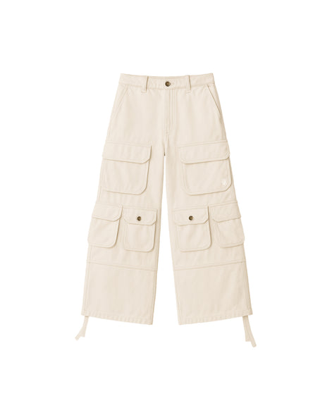 Cargo Pants Wide Leg Cream