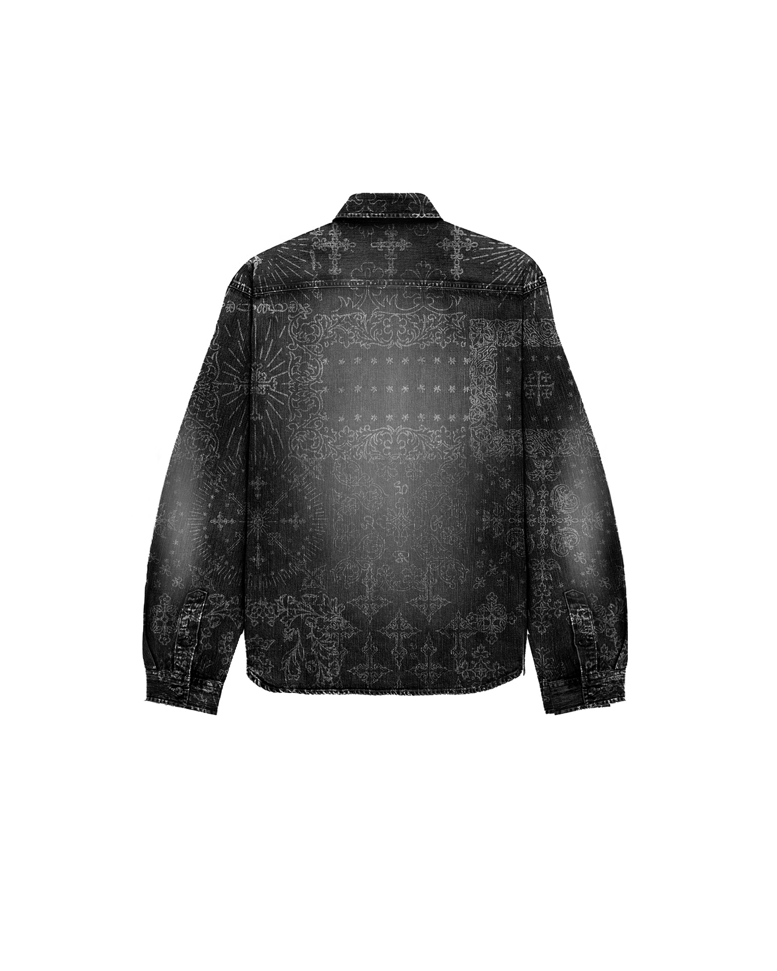 Jacquard Denim Shirt Black