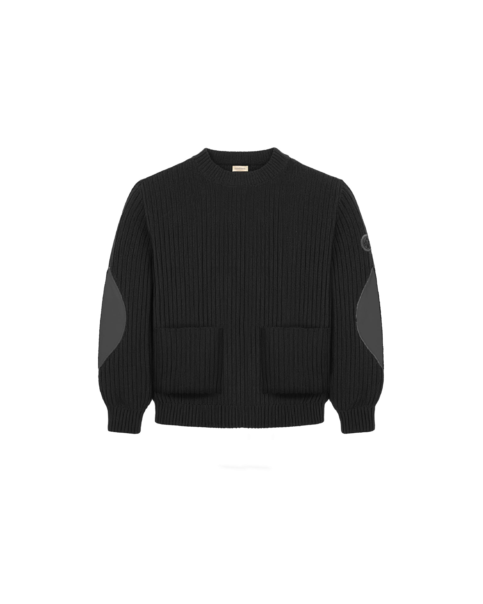 Military Knit Crewneck Black