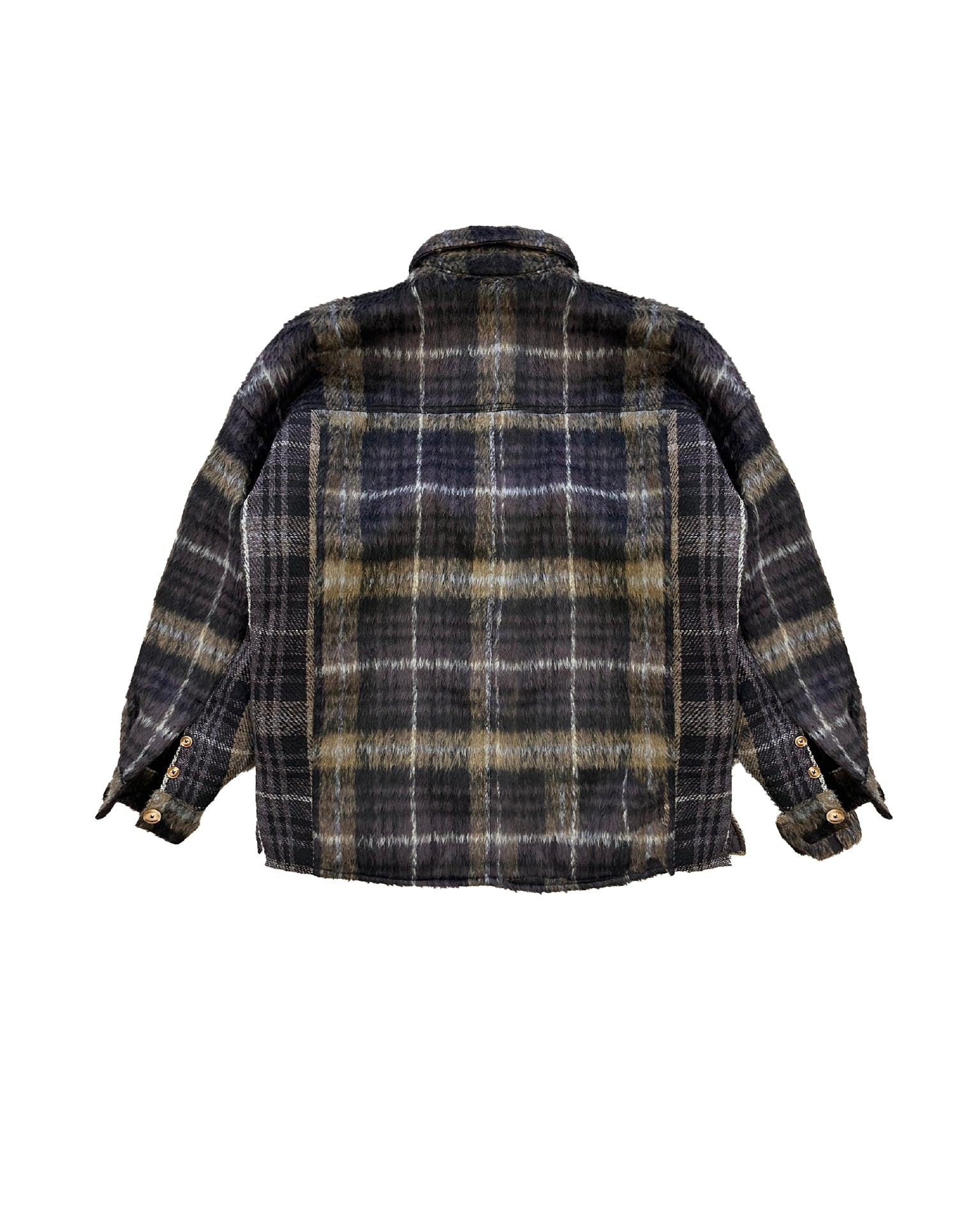 Mohair Check Shirt Black