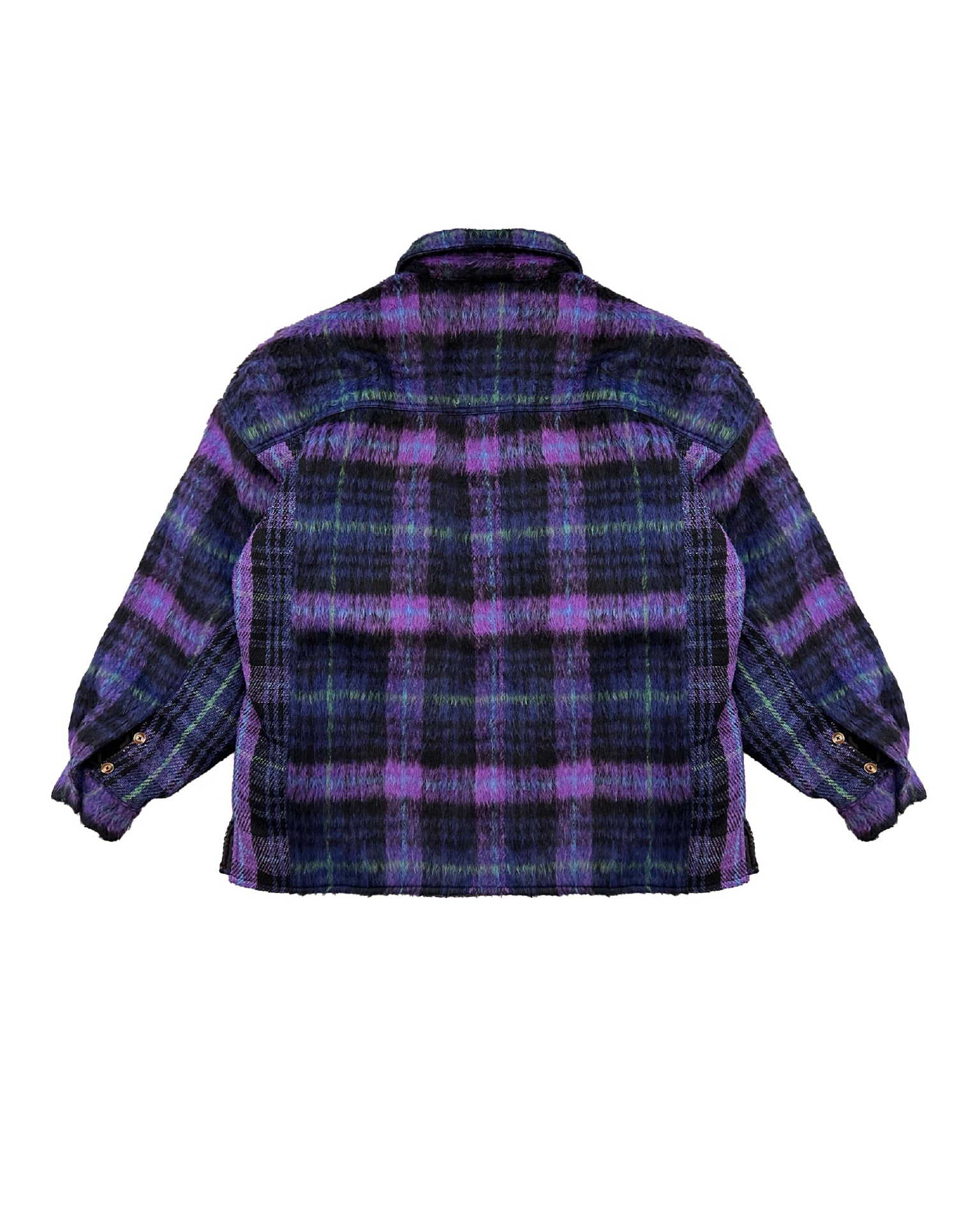 Mohair Check Shirt Blue