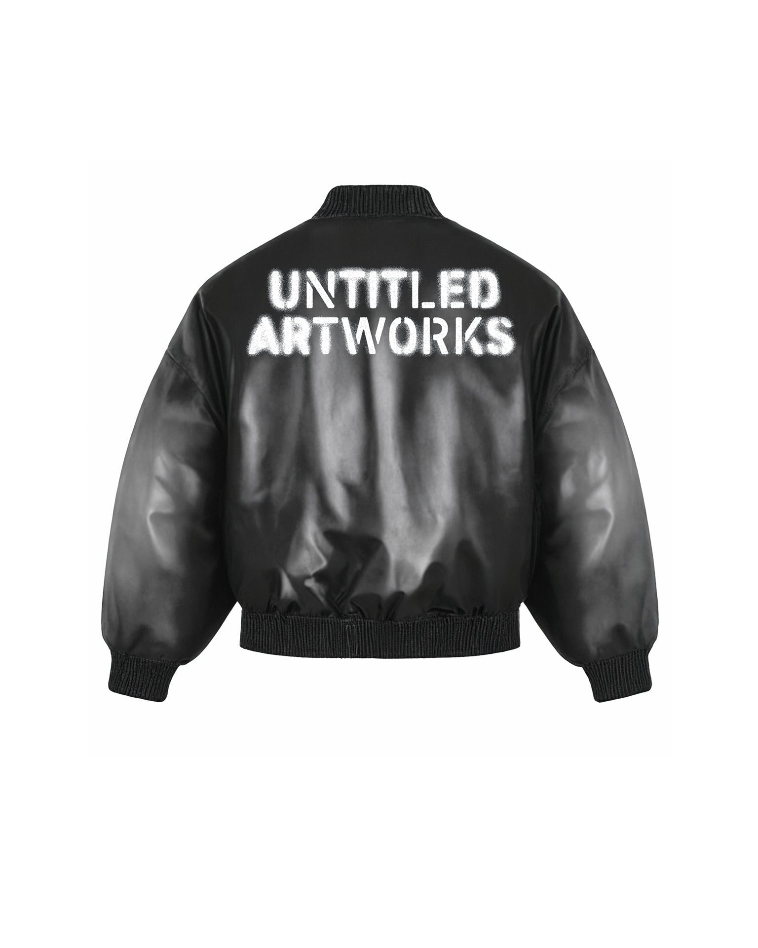 Nylon Bomber Jacket Black