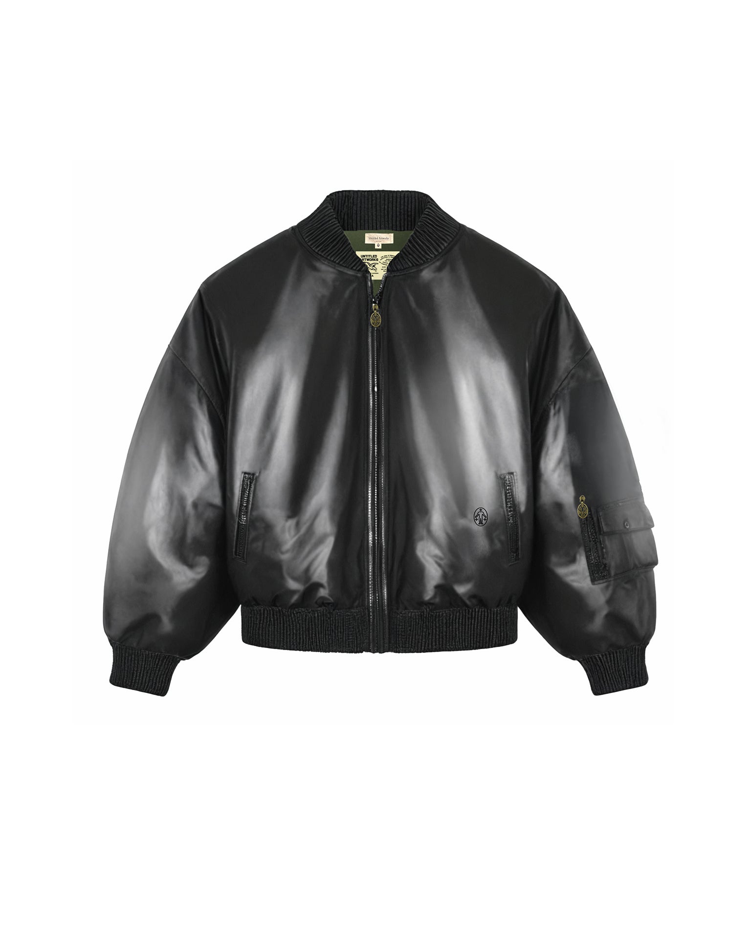 Nylon Bomber Jacket Black