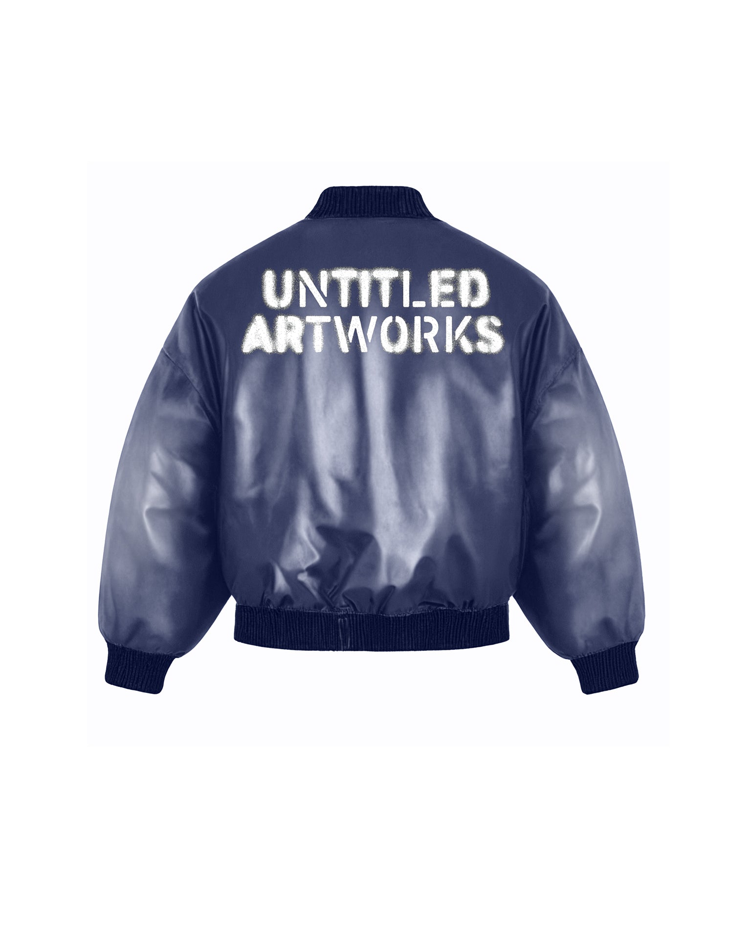 Nylon Bomber Jacket Blue