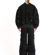 Cargo Bomber Washed Black