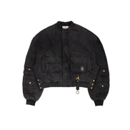 Cargo Bomber Washed Black