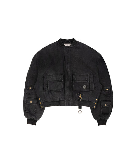Cargo Bomber Washed Black