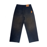 Double Knee Workwear Black Pants