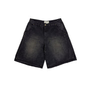 Double Knee Workwear Black Shorts